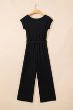 Load image into Gallery viewer, Black Checkered Jumpsuit