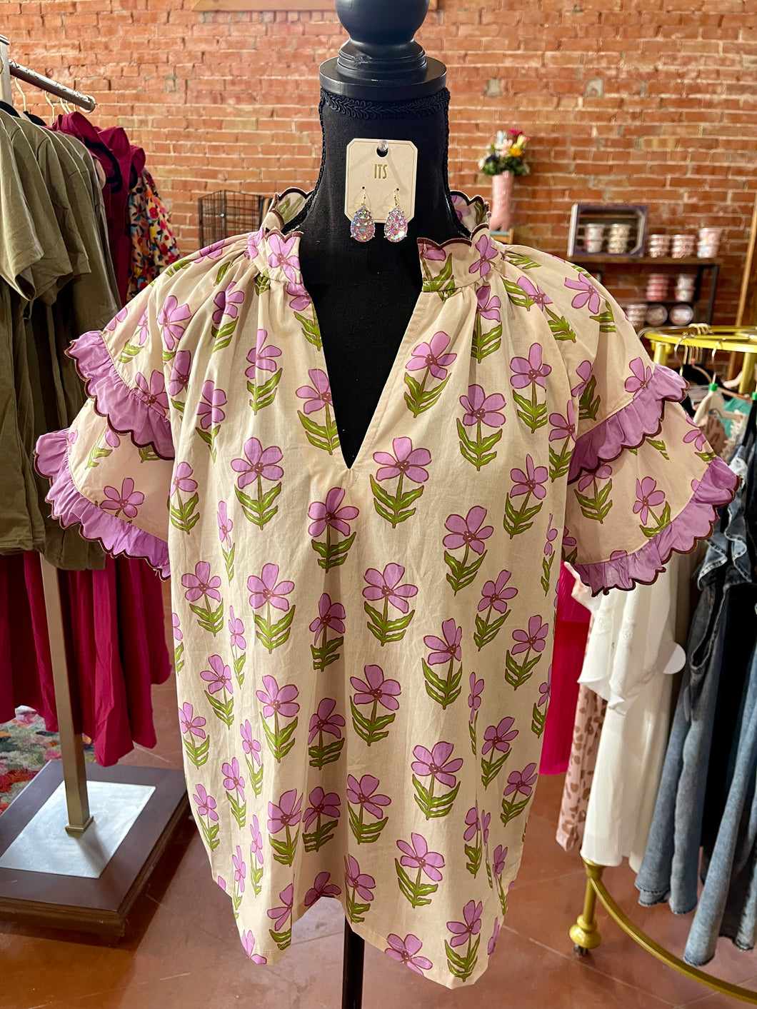 Petal Pop Ruffle Top