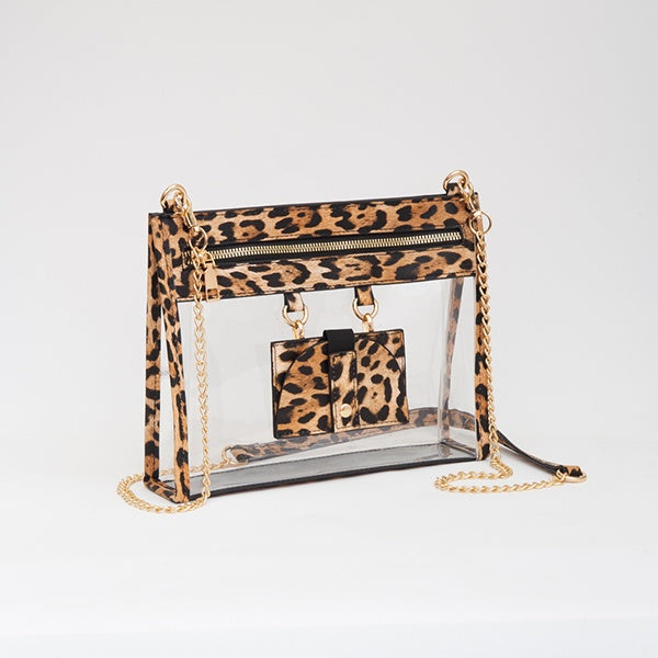 Clear Leopard Crossbody/Shoulder Bag