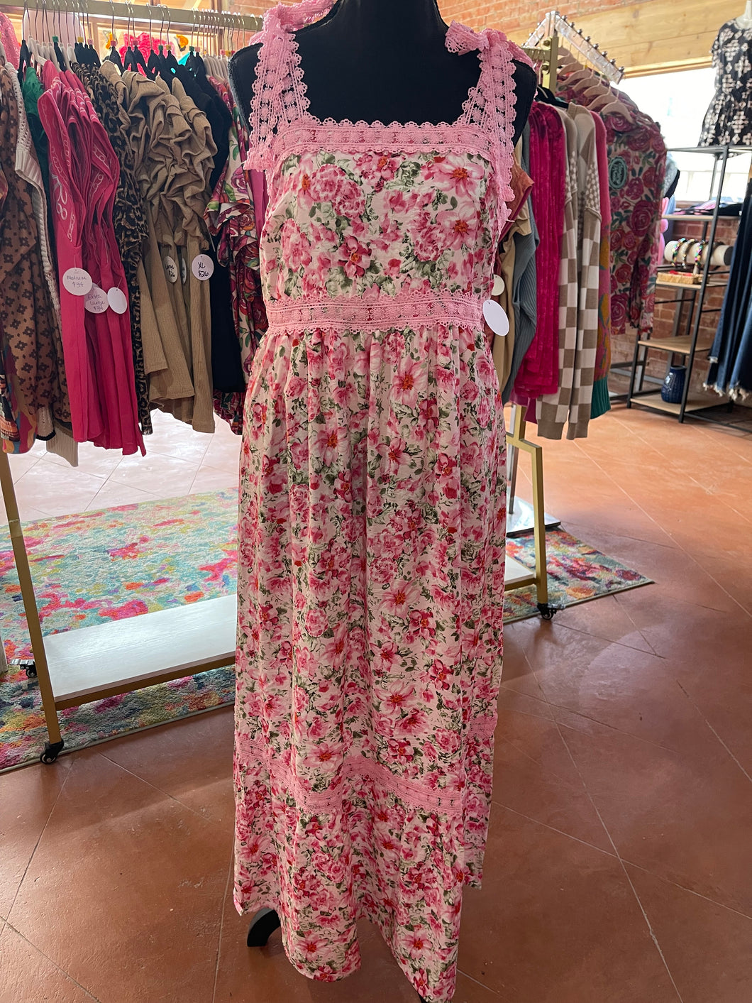 Pretty in Pink Floral Dress