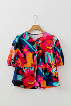 Load image into Gallery viewer, Geometric Tie Top
